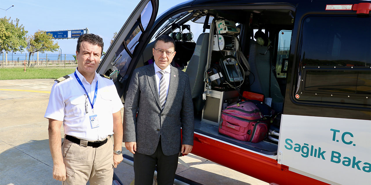 Karadeniz'de ambulans helikopterle 9 ayda 198 hasta taşındı