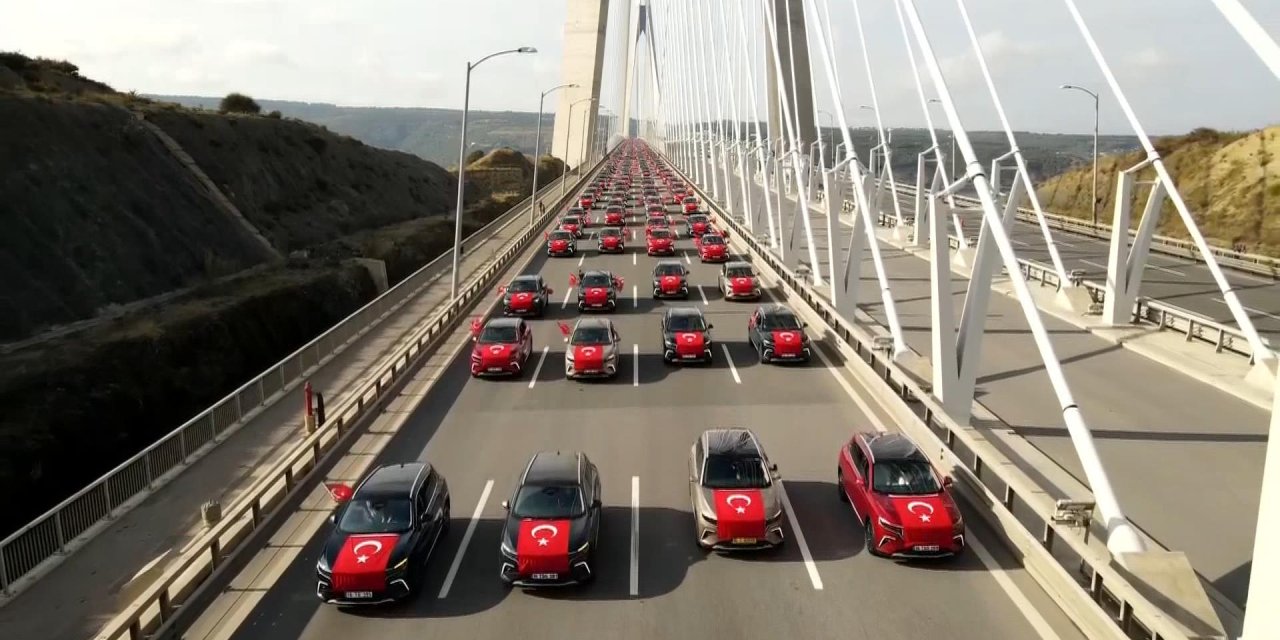 Togg Sahiplerinden 100. Yıl Konvoyu