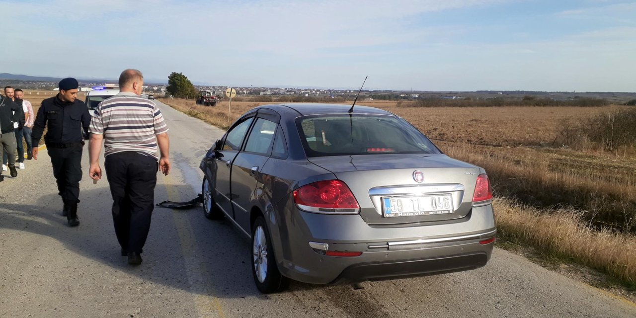 Tekirdağ'da Otomobille Çarpışan Motosikletteki Baba Öldü, Oğlu Yaralandı
