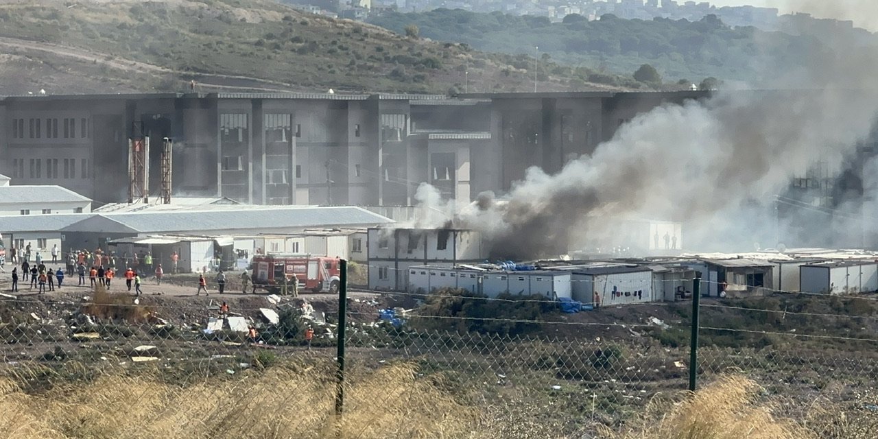 Marmara Üniversitesi'nin Maltepe Yerleşkesinde Yangın