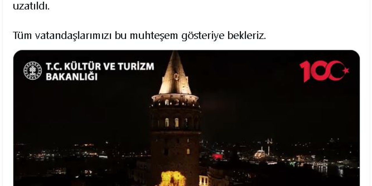 Galata Ve Kız Kulelerinde Işık Gösterileri, 10 Kasım'a Kadar Sürecek