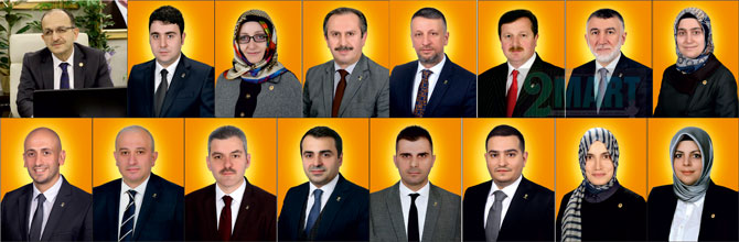 AK Parti Rize'de görev dağılımı yapıldı