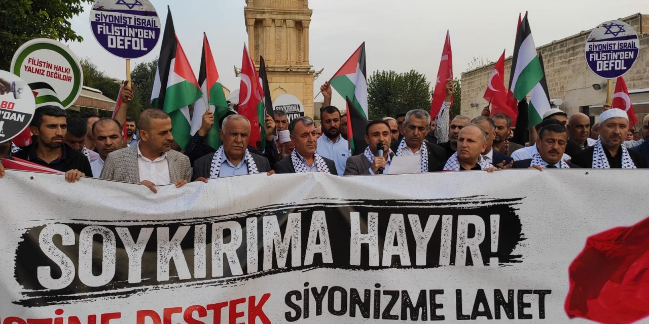 Mardin'de İsrail Protestosu