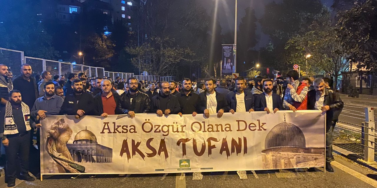 Abd'nin İsrail'e Verdiği Destek Protesto Edildi