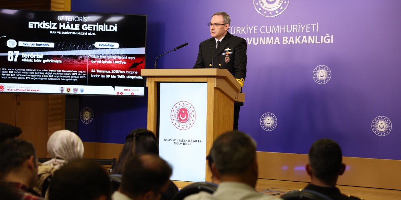 Msb: Son Bir Haftada 87 Terörist Etkisiz Hale Getirildi