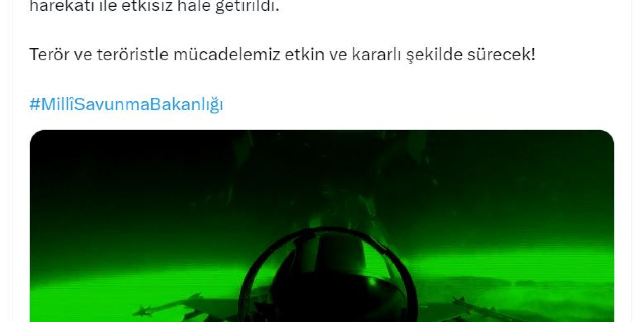 Msb: 3 Terörist Etkisiz Hale Getirildi