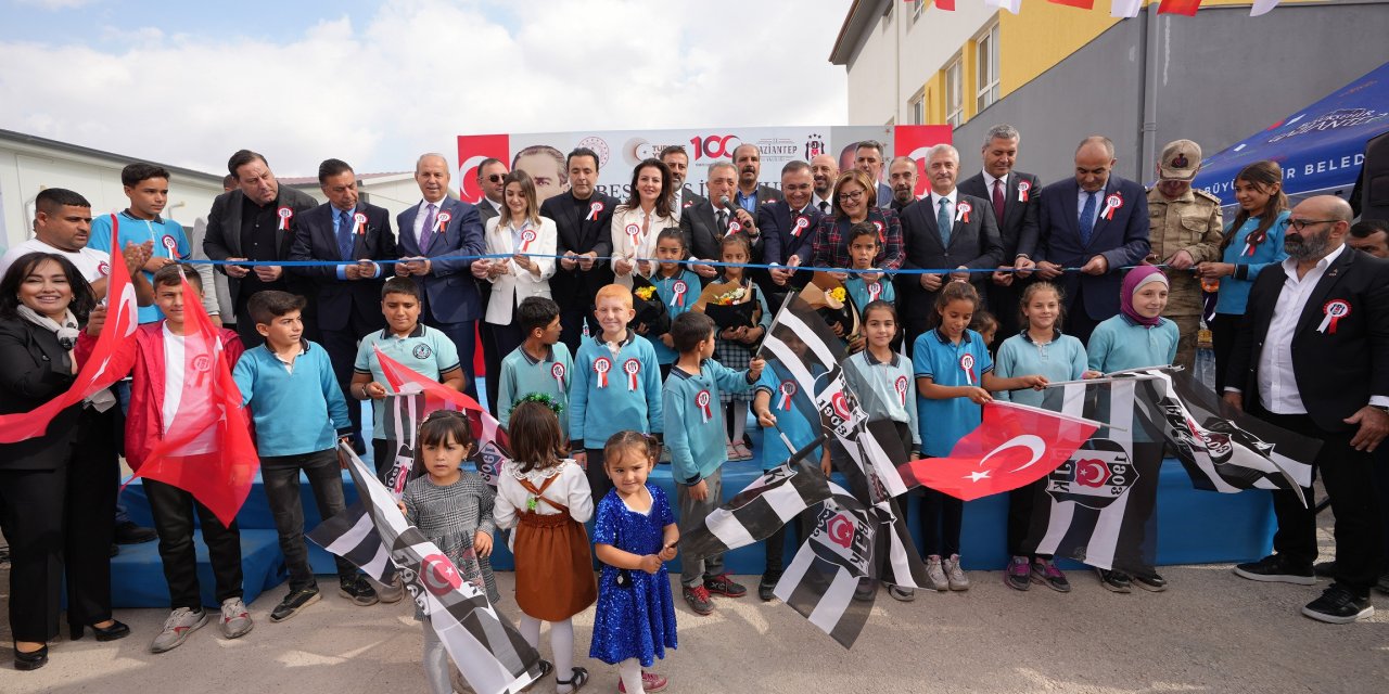 Gaziantep Oğuzeli Beşiktaş İlkokulu'nun Açılışı Yapıldı