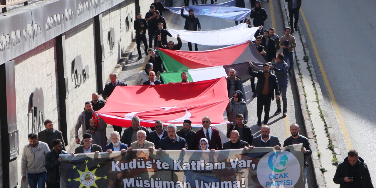 Osmanlı Ocakları Kudüs İçin Yürüyüş Ve Miting Düzenledi