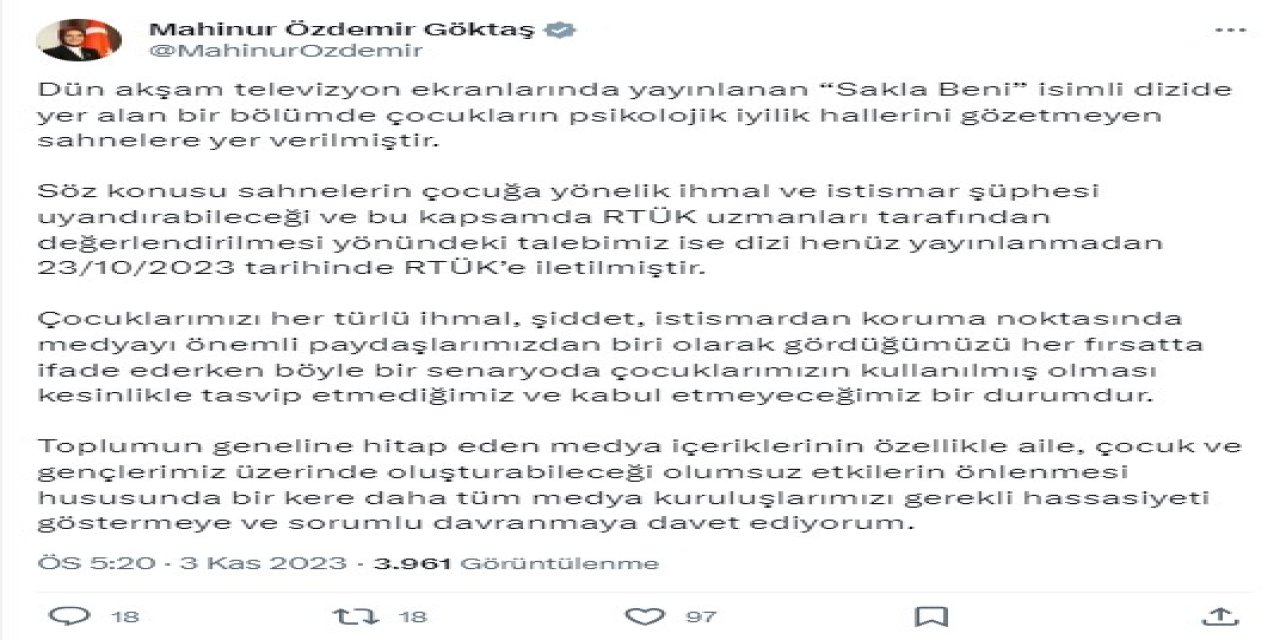 Bakan Göktaş: Tüm Medya Kuruluşlarımızı Sorumlu Davranmaya Davet Ediyoruz
