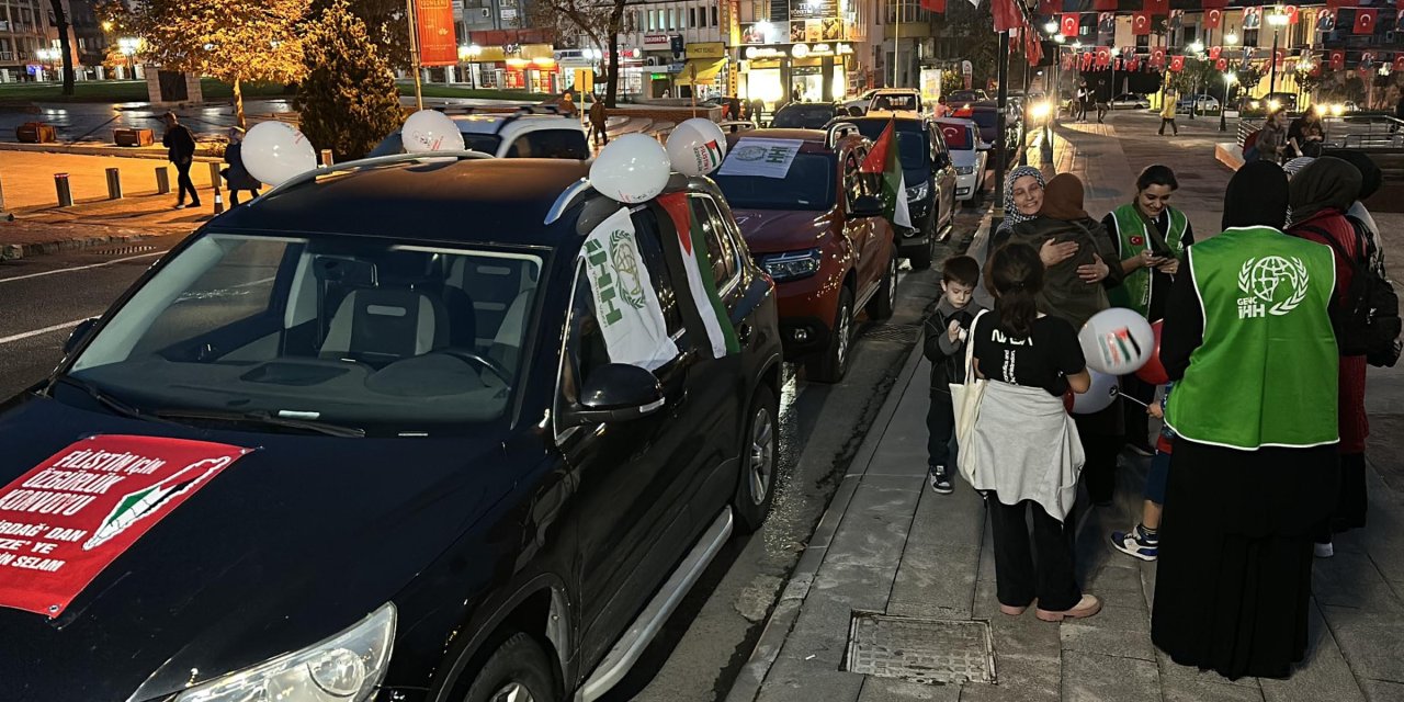 Tekirdağ'da Oluşturulan 'Filistin İçin Özgürlük Konvoyu', İncirlik Üssü'ne Doğru Yola Çıktı