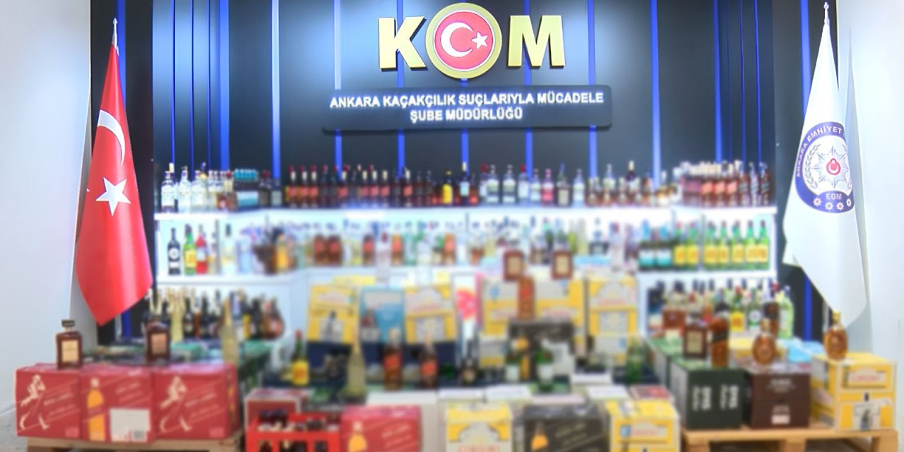 Ankara'da, Eğlence Mekanının Deposunda 7,5 Milyon Tl'lik 'Kaçak İçki' Ele Geçirildi