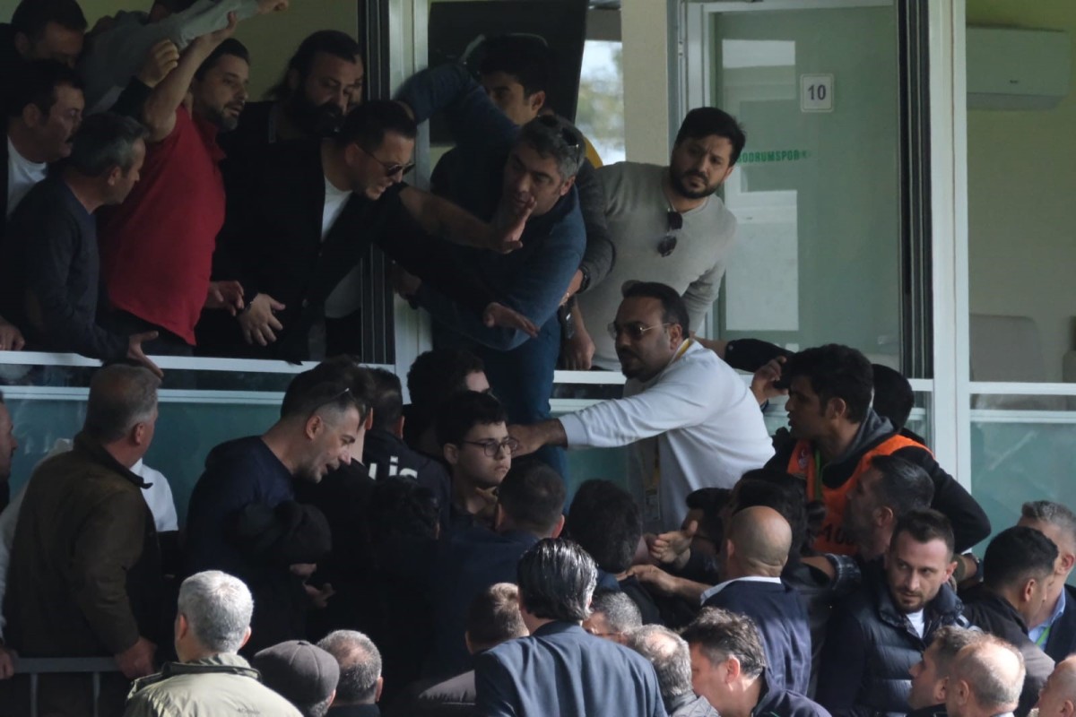 Bodrumspor - Çaykur Rizespor Maçı Sonrası Yöneticiler Arasında Kavga