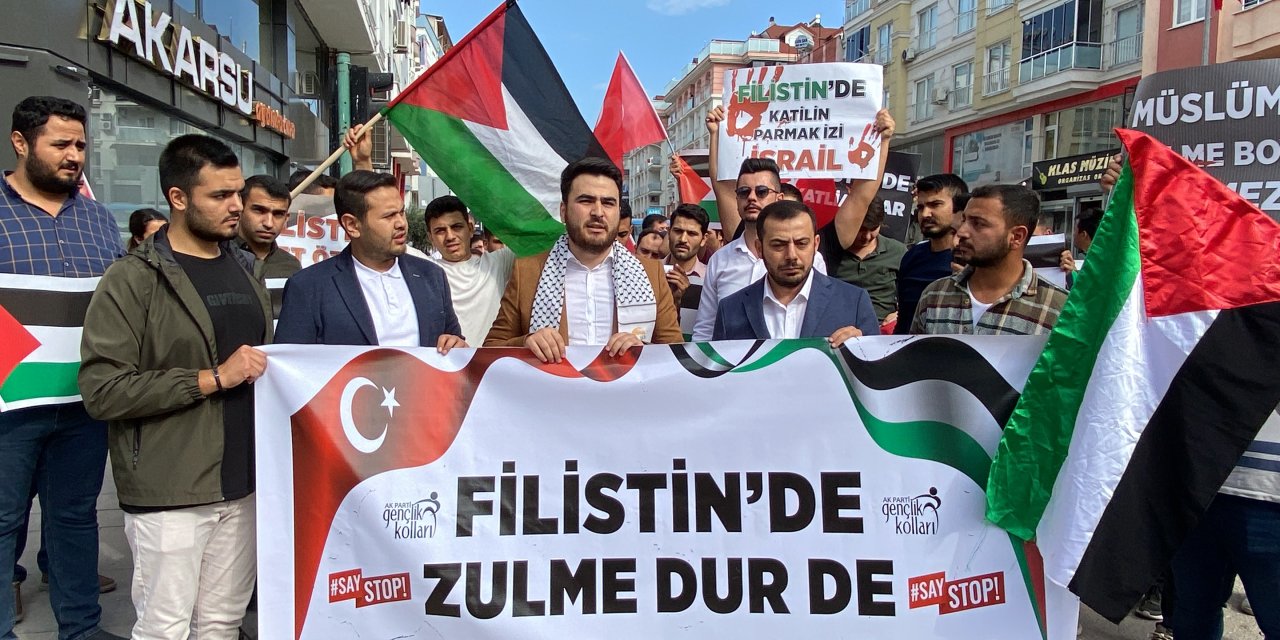 Ak Parti Osmaniye Gençlik Kolları'ndan Filistin’e Destek Yürüyüşü