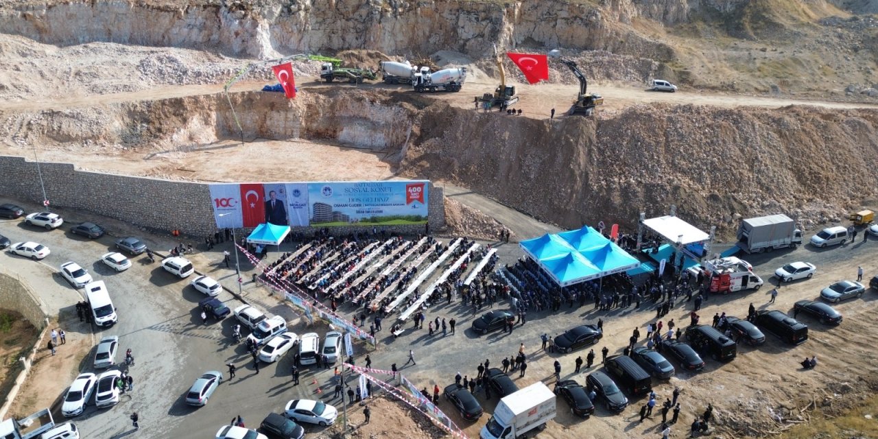 Malatya'da Depreme Dayanıklı 400 Sosyal Konutun Temeli Atıldı