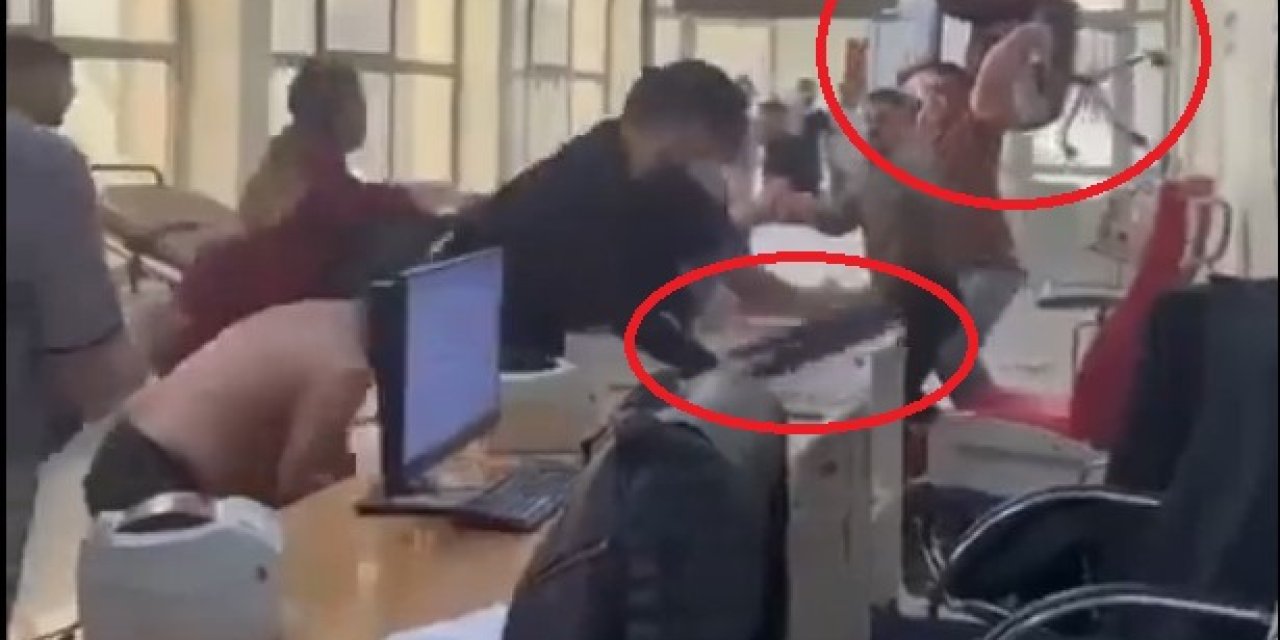 Şırnak'ta Sokakta Başlayıp Hastanede Devam Eden Kavga Kamerada: 3 Yaralı