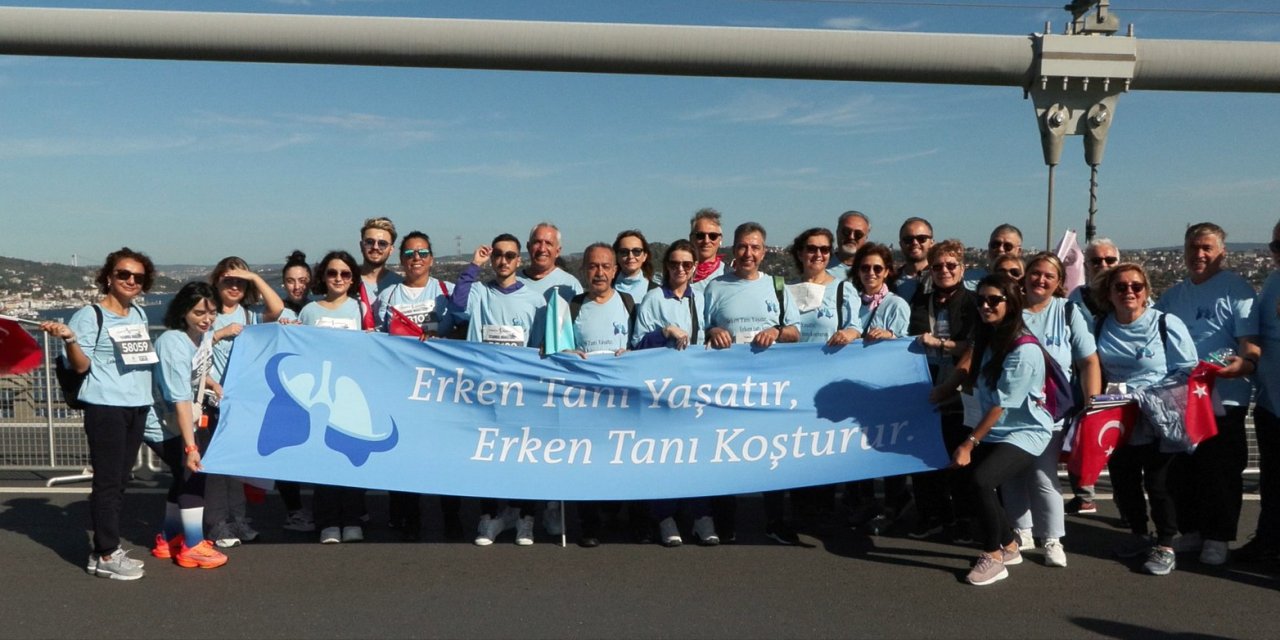100’üncü Yılda 100 Akciğer Kanserini Yenen Hasta İle İstanbul Maratonu'na Katıldılar