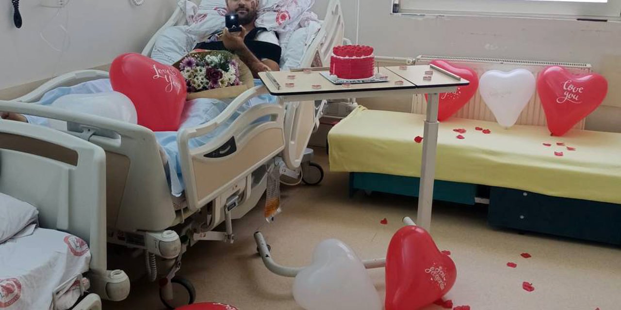 Görevde Yaralanan Polisten, Hastanede Kız Arkadaşına Evlilik Teklifi