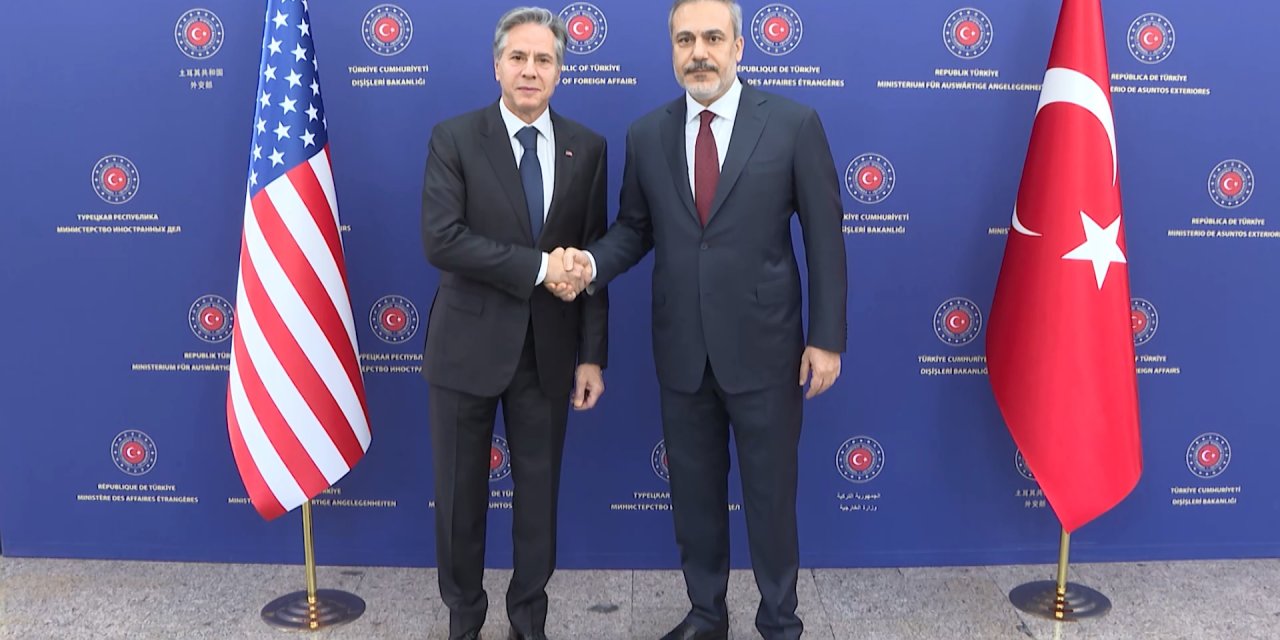 Bakan Fidan, Abd'li Mevkidaşı Blinken İle Bir Araya Geldi