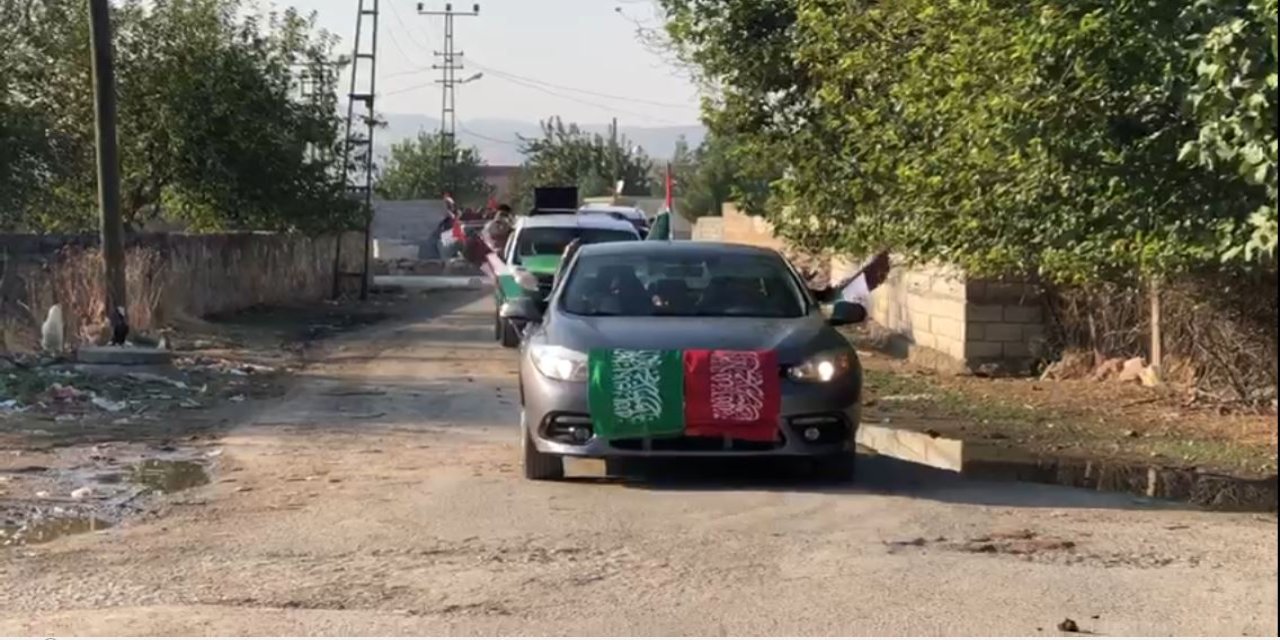Mardin'de Kırsal Mahallelerde Filistin'e Destek Konvoyu