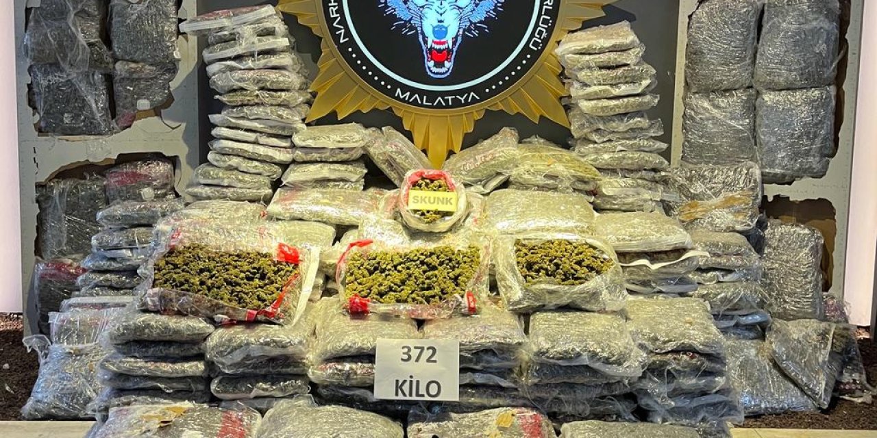 Malatya'da 372 Kilogram Skunk Ele Geçirildi