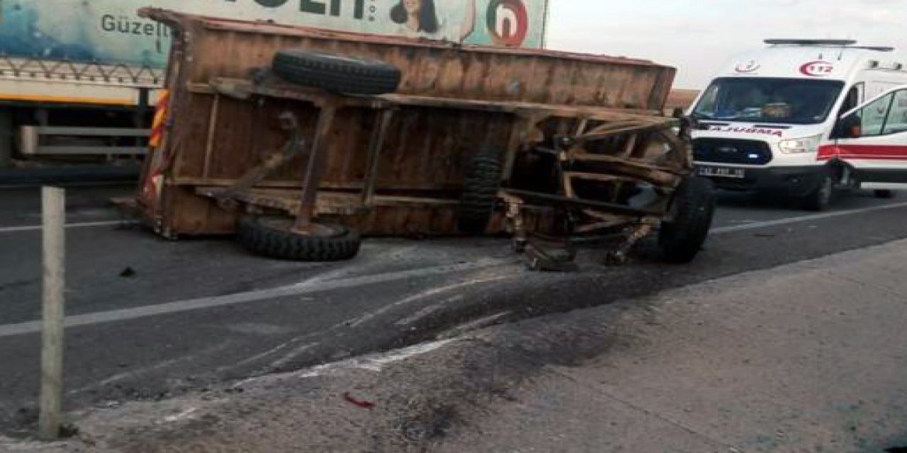 Konya'da Yolcu Otobüsü Traktöre Çarptı: 8 Yaralı