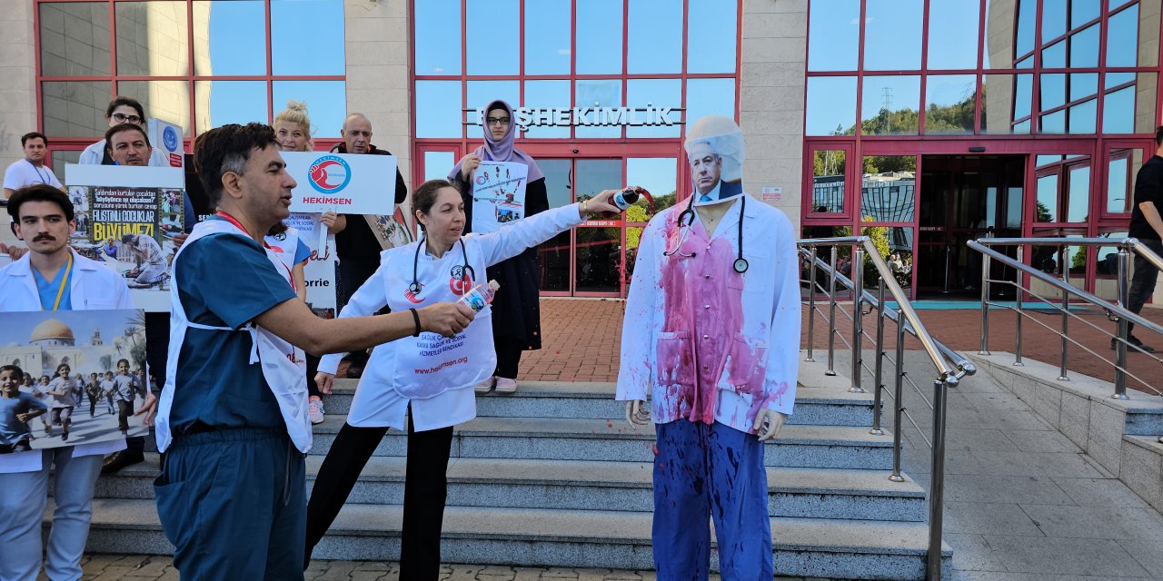 Zonguldak'ta Doktorlardan, İsrailli Meslektaşlarına Tepki