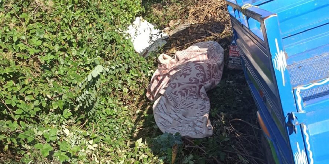 Ordu'da tarım aracının dereye düştüğü kazada 1 kişi öldü, 1 kişi yaralandı