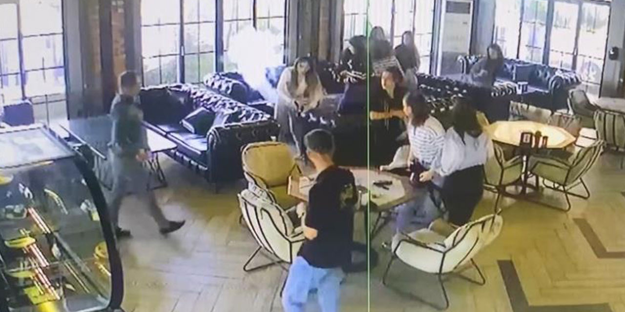 Kafeteryada patlayan cep telefonu paniğe neden oldu