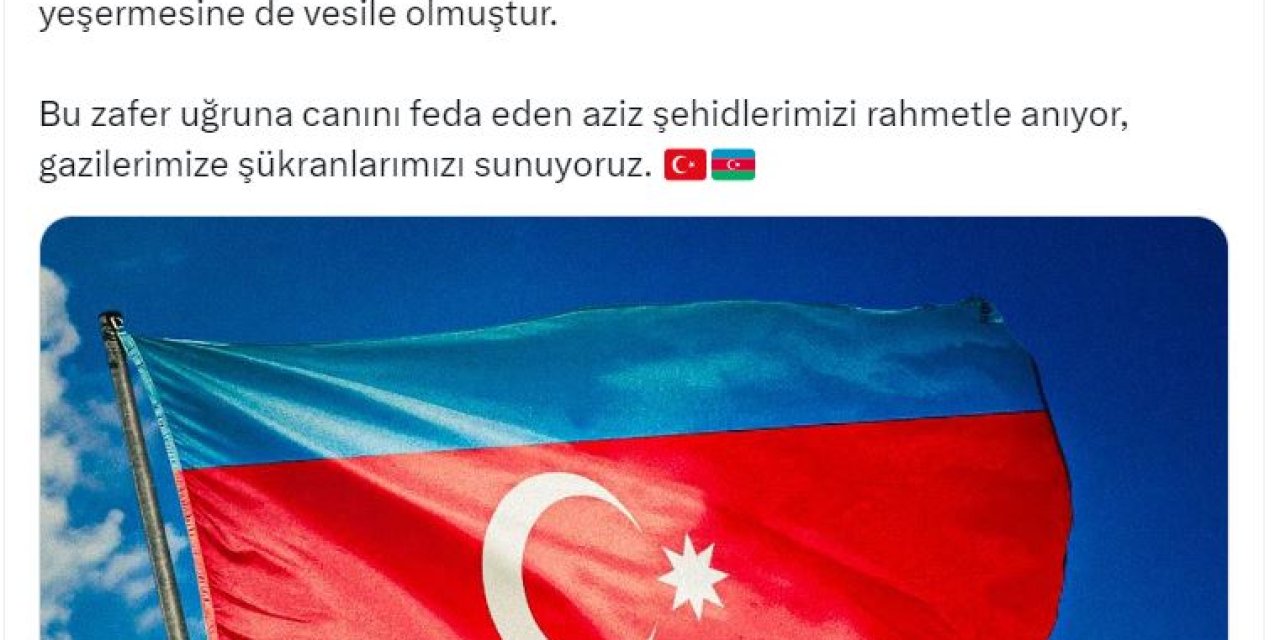 Tbmm Başkanı Kurtulmuş'tan 'Karabağ Zaferi' Mesajı