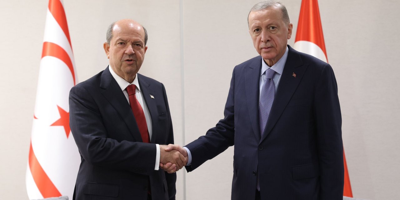 Cumhurbaşkanı Erdoğan, Kktc Cumhurbaşkanı Tatar İle Görüştü