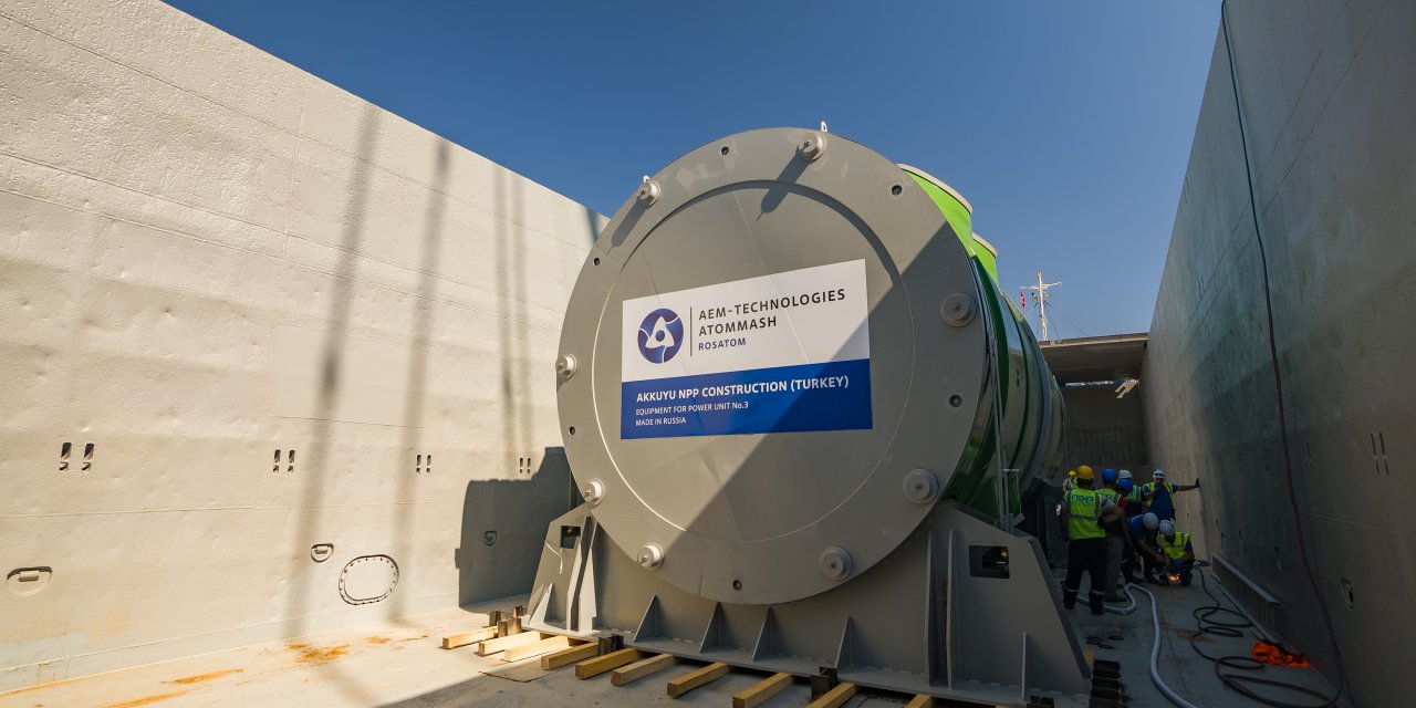 Akkuyu’nun 3’üncü Ünitesine Ait Reaktör Basınç Kabı Sahaya Ulaştı
