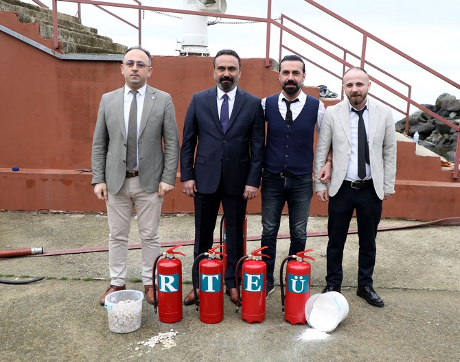 Midyeden yangın söndürücü toz ürettiler