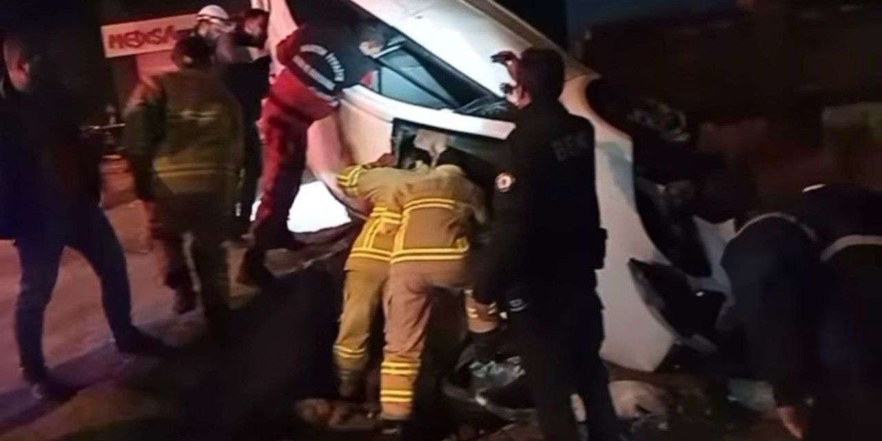 Bartın'da Otomobil, Devrildi; 1 Ölü, 1 Yaralı