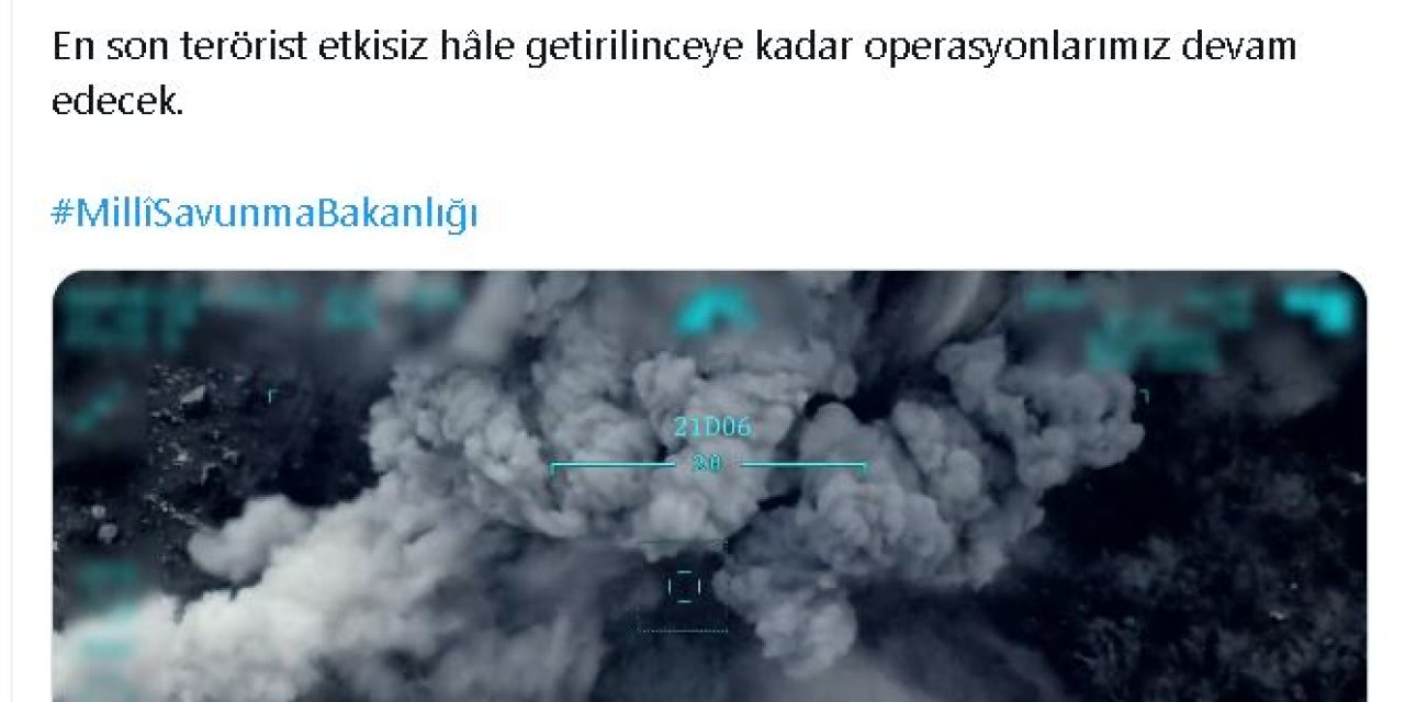 Msb: Irak'ın Kuzeyinde 6 Terörist Etkisiz Hale Getirildi