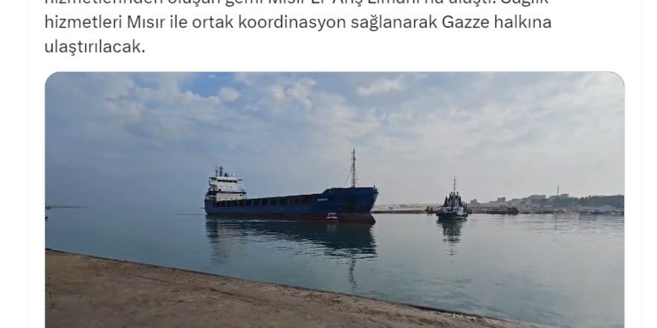 Bakan Koca: Gazze İçin Sağlık Yardımları Mısır'a Ulaştı