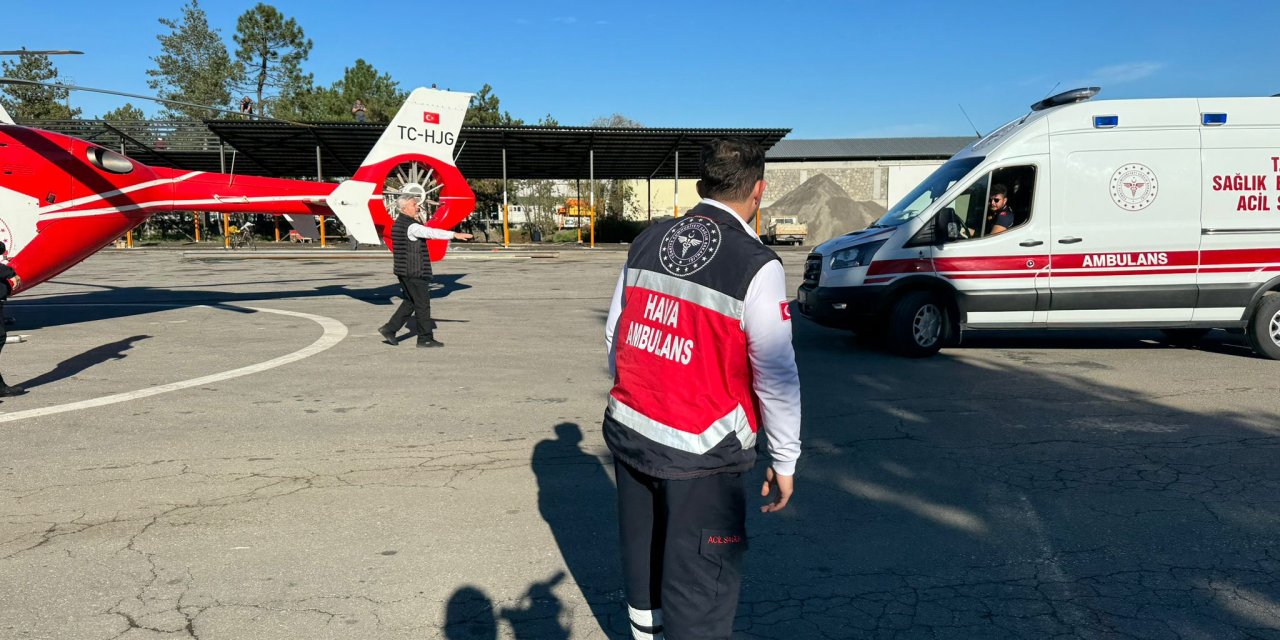 Üzerine Çaydanlık Devrilen Bebek, Hava Ambulansıyla Sevk Edildi