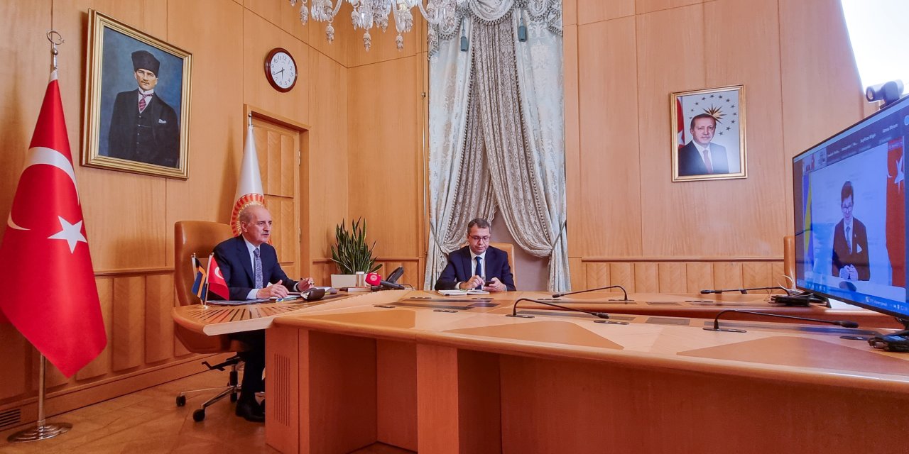 Tbmm Başkanı Kurtulmuş, İsveç Meclis Başkanı Norlen İle Görüştü