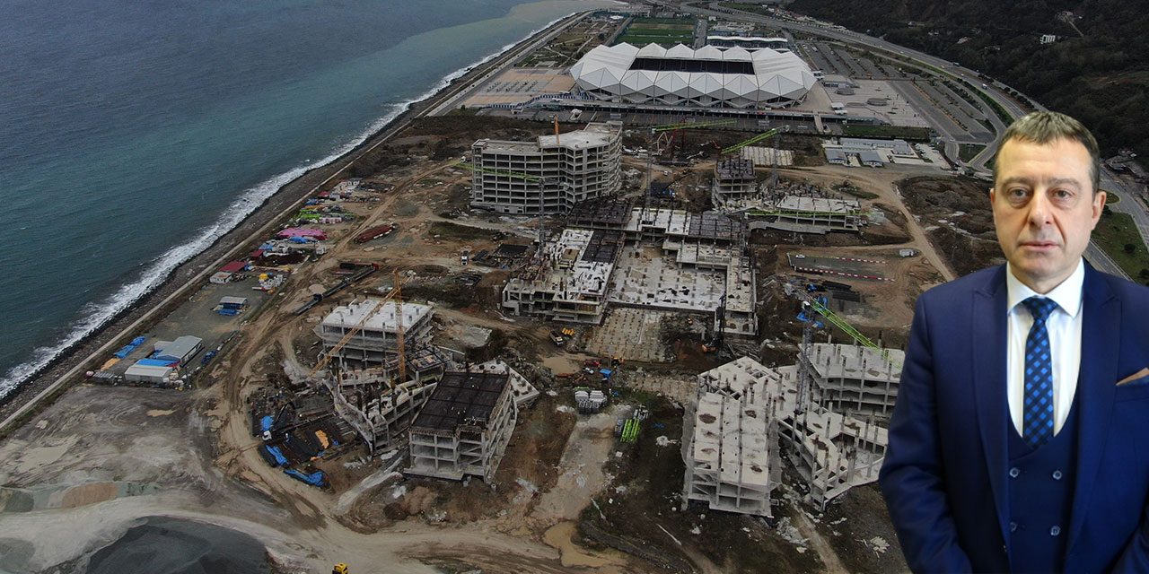 Trabzon Şehir Hastanesi’nin inşaatı sürüyor