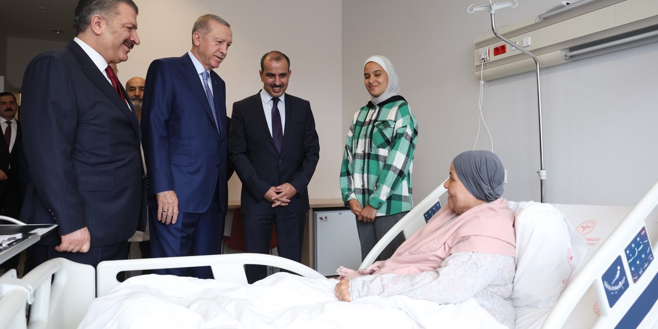 Cumhurbaşkanı Erdoğan, Gazze'den Getirilen Hastaları Ziyaret Etti