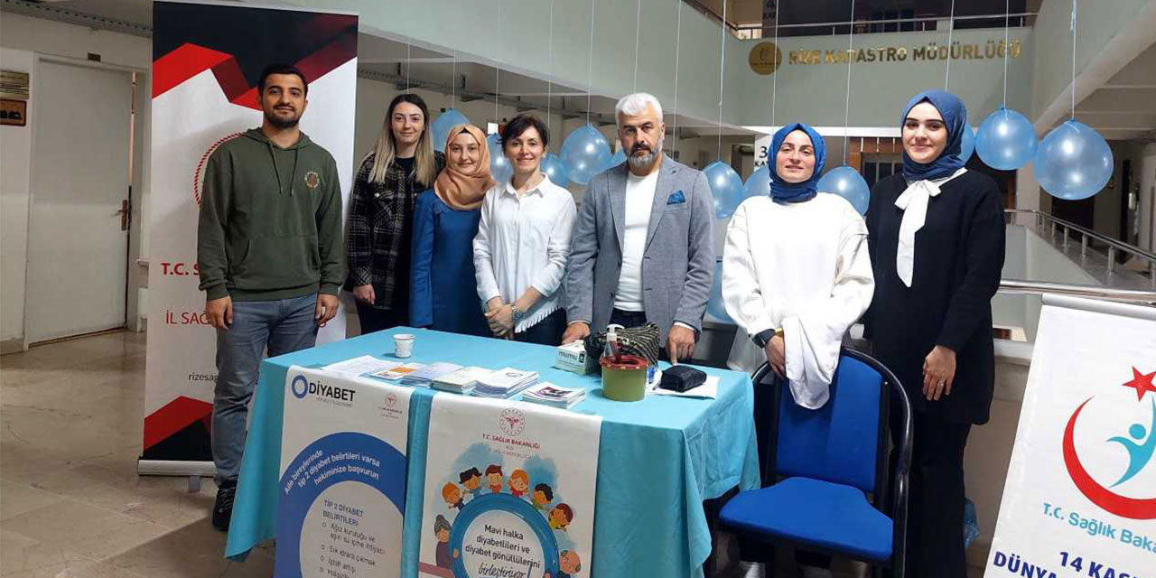 Rize'de Dünya Diyabet Günü etkinliği düzenlendi