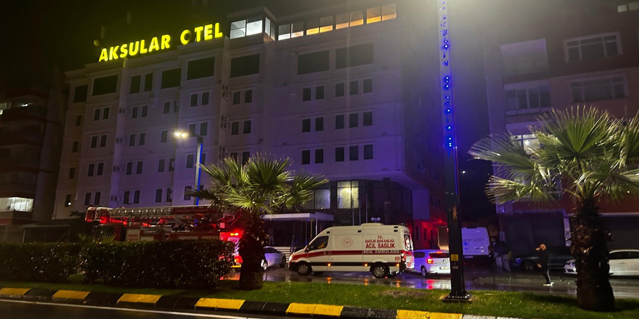 Trabzon'da otelde çıkan yangında maddi hasar oluştu