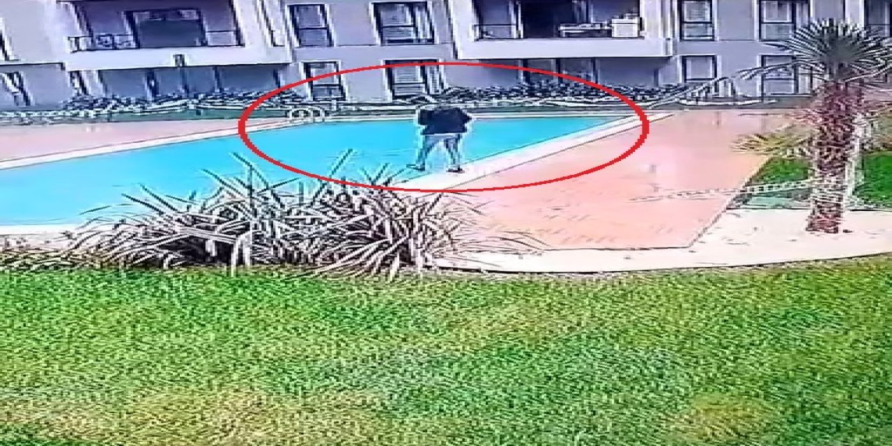 Kurye, Teslimat İçin Gittiği Sitede Havuza Düştü