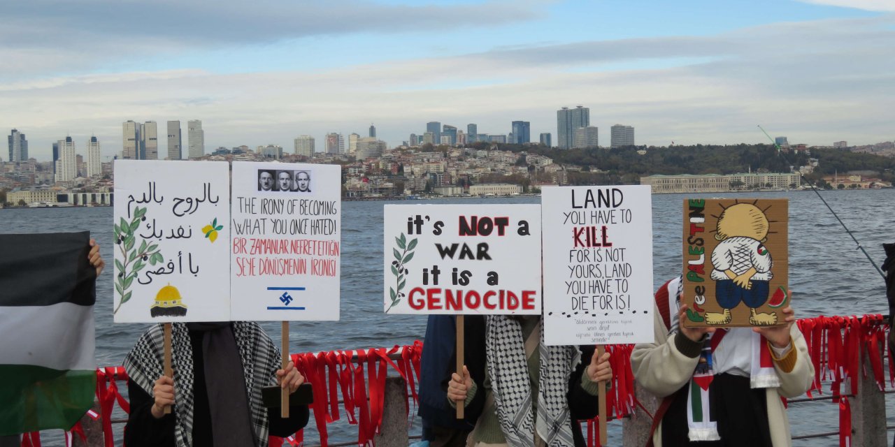 Üsküdar'da İsrail Protestosu