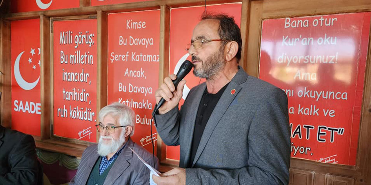 Saadet Partisi İyidere İlçe Başkanı Mustafa Aydın Kartal Yeniden Seçildi