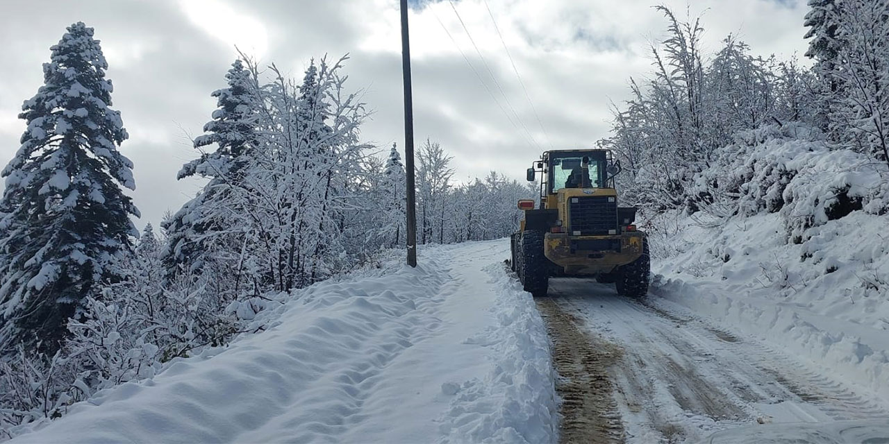 Trabzon ve Rize'de kar nedeniyle 14 yerleşim yerine ulaşım sağlanamıyor