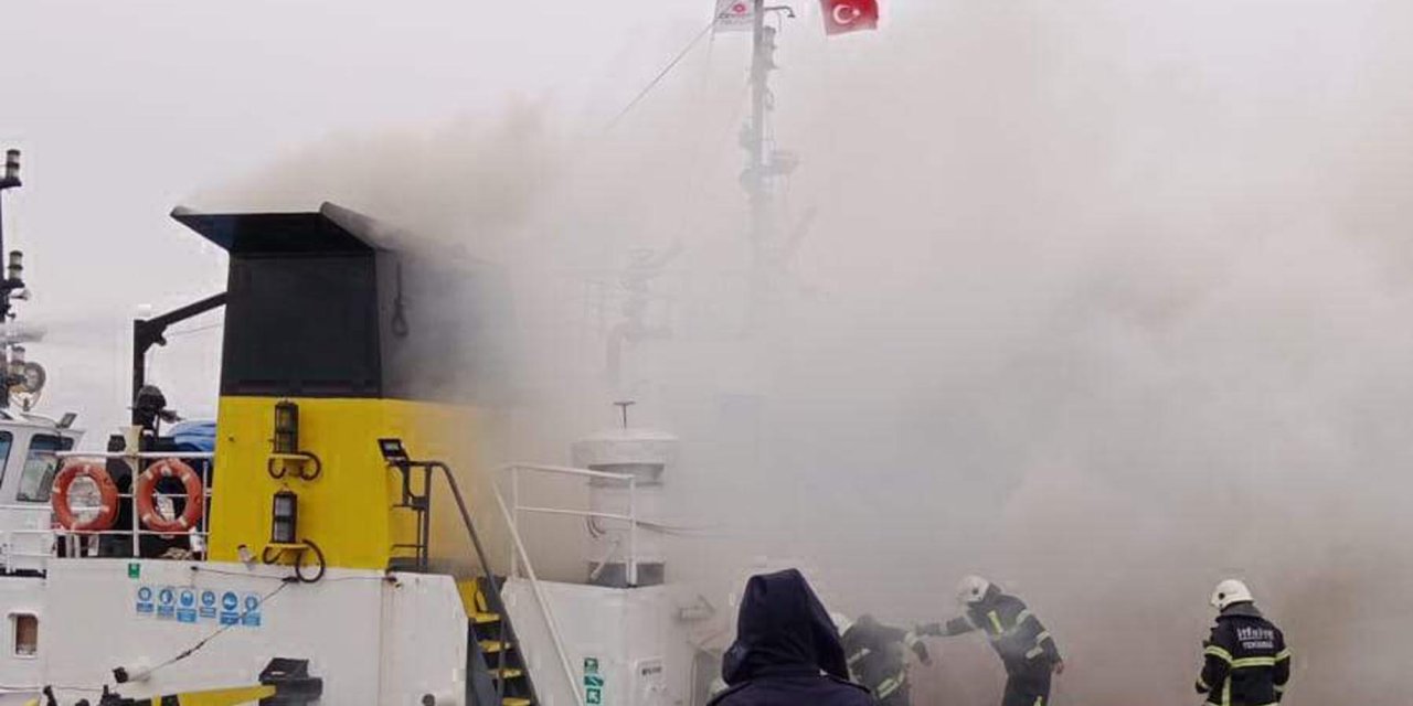 Römorkörde Çıkan Yangında Dumandan Etkilendi