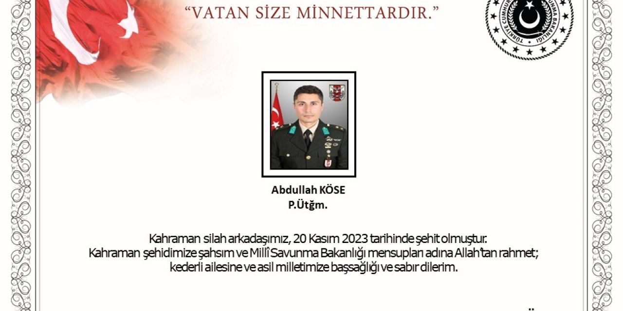 Msb: 1 Asker Şehit Oldu, 5 Terörist Etkisiz Hale Getirildi (2)