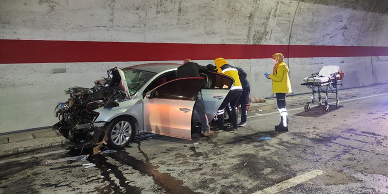 Rize'de Ovit Tünelindeki kazada 3 kişi yaralandı