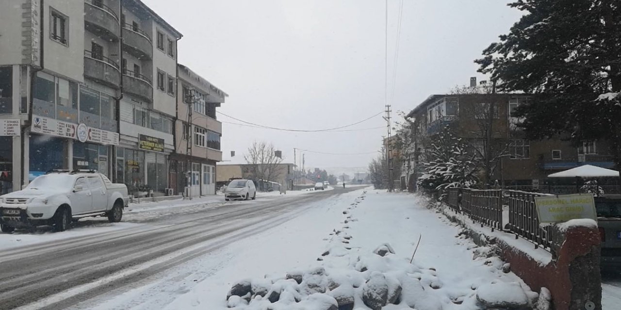 Sivas'ta Kar Yağışı