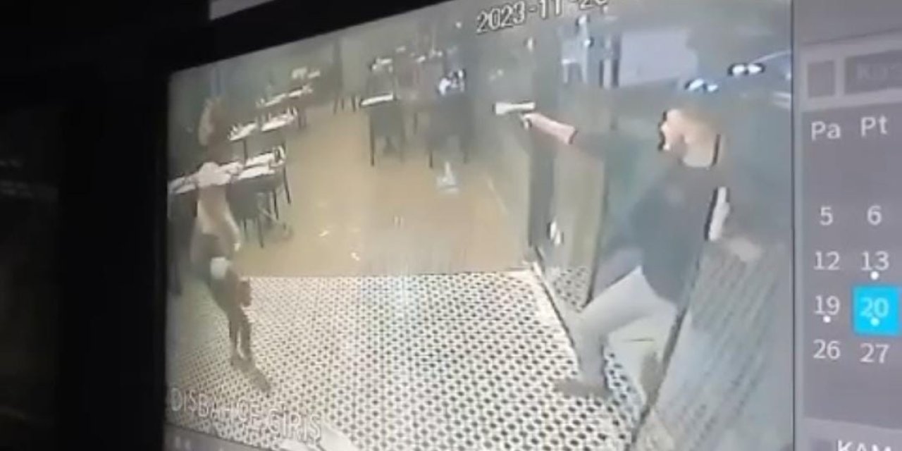 Ankara'da Restorandaki Gruba Yapılan Silahlı Saldırı Kamerada